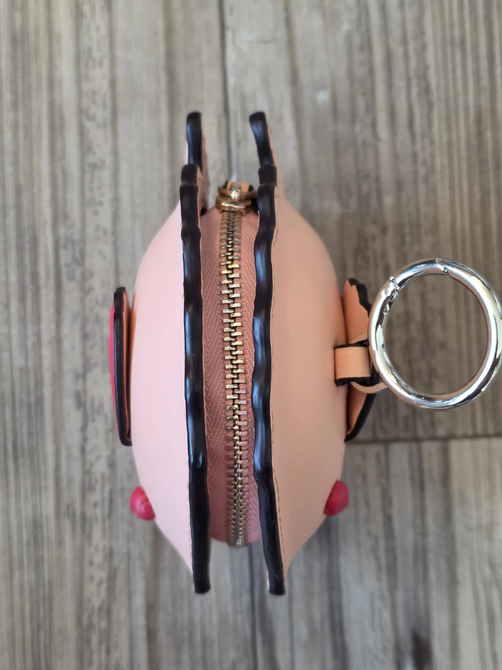 kate spade Puffy Fish Coin Purse in Guava Juice Pink